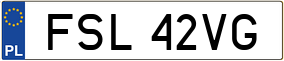 Trailer License Plate